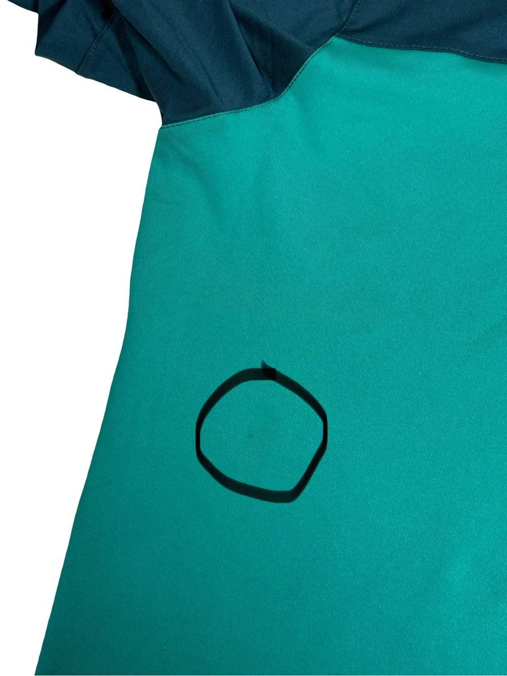 Nike Golf Dri-FIT Polo Shirt Mens XL Blue Teal Colorblock Performance Golf NEW